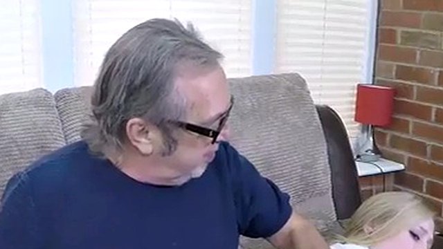 Blonde teen gets her ass spanked