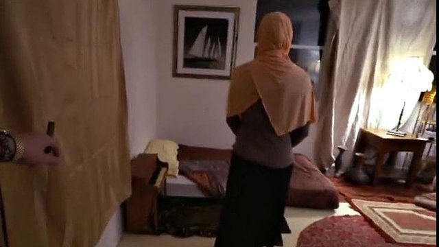 smoking hot refugee is enjoying a rock hard piston nailing her tight cunt