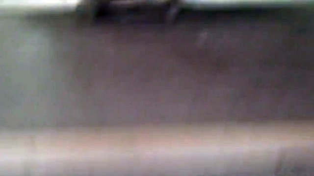 teen babe gets fucked in the public toilet