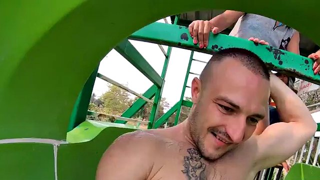Asian amateur teen girlfriend fun in the pool and horny sex after a shower