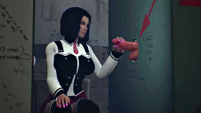 Ukradl překvapení z koupelny slávy: 3D porno