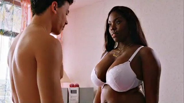 Imanuelle Grives nude ebony celebrity at work