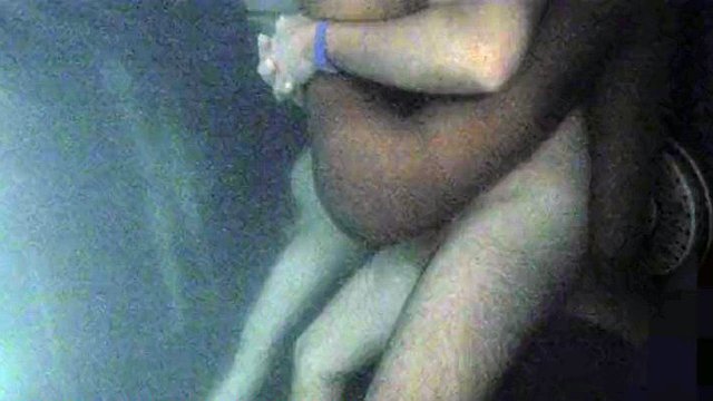 Underwater interracial fuck in the pool with cumshot seen by hidden voyeur camera
