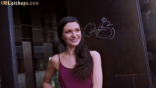 Reality babe fucked outdoors in public by BBC dude POV for 4 cash
