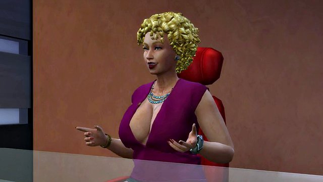 My Busty Fit tranny Boss ανήκε το στόμα μου - WickedWhims