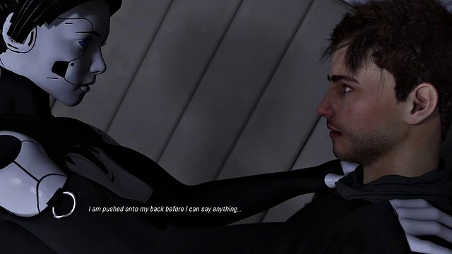 Projekt Passion Busty AI sexuální robot dostane anální v prdeli velkým penisem s velkými poskakujícími kozami