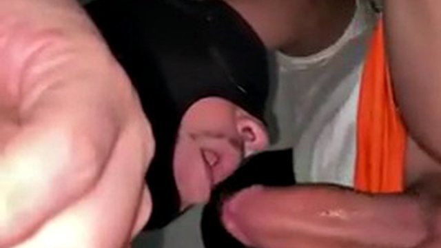 I fuck this chubby slut in the mouth