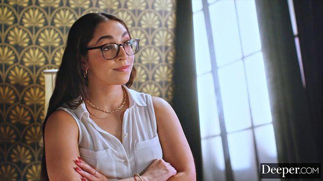 Deeper. Naughty College Girl Madison Wilde Gets Tag-Teamed By Two Huge Cocks: Porn