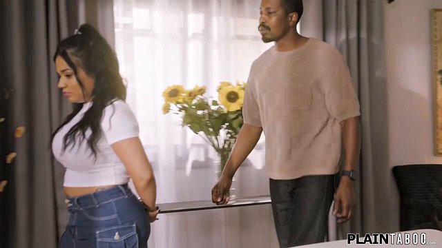 Big-Tits Latina Summer Col Deepthroats Isiah Maxwell in Interracial Teen Neighbor Hookup