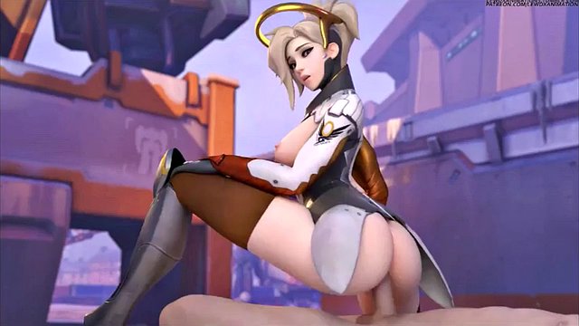 cartoon reverse cowgirl compilation