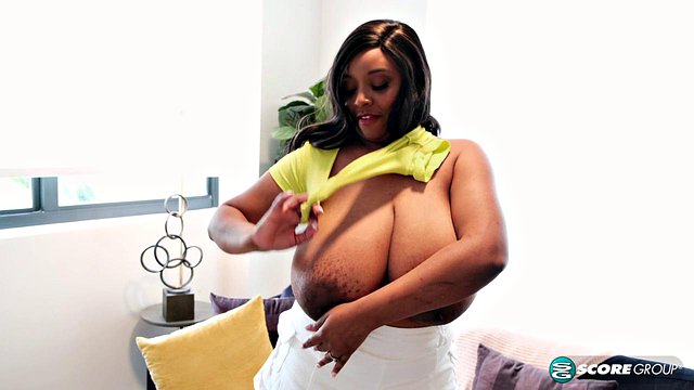 Monica Keyes Ebony Sex Toy Strip