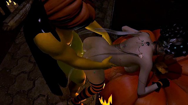 3D super hot Asian milf cheating with big white cock