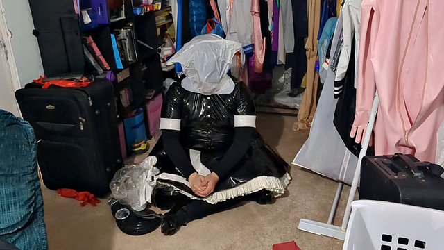 Various PVC Sissy Fun, Breath Play, Gas Mask Bags