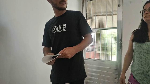 Jennyferpimenta Fucks Cop to Save Her Husband from Arrest