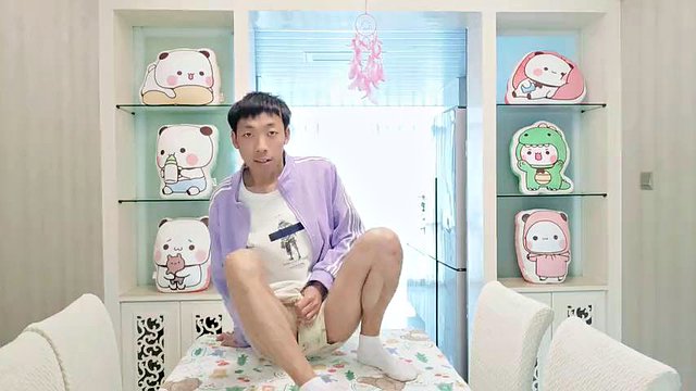 Asian cute boy villa restaurant moaning masturbating ejaculation eating cum
