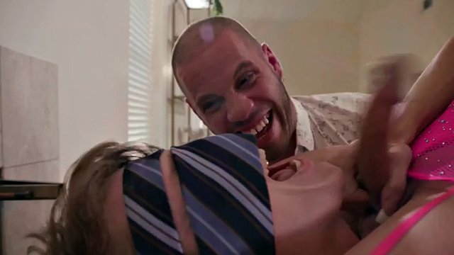 ADULT TIME - T-Girl Stripper Brittney Kade Gets A Cock And Cum Shower From The Entire Bachelor Party!