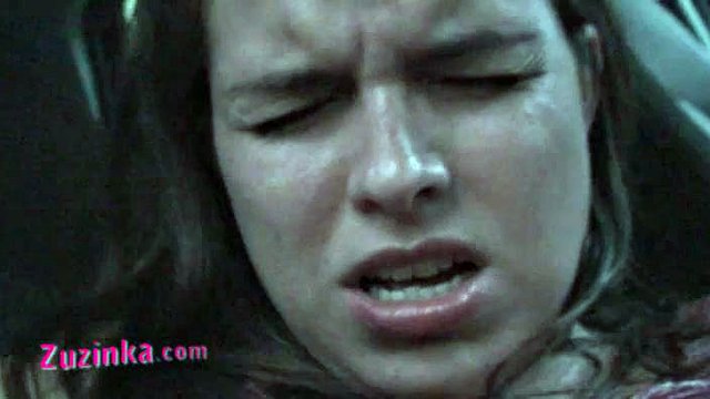 Zuzinka masturbates until orgasm in the car: Amateur, Brunette & Masturbation Porn