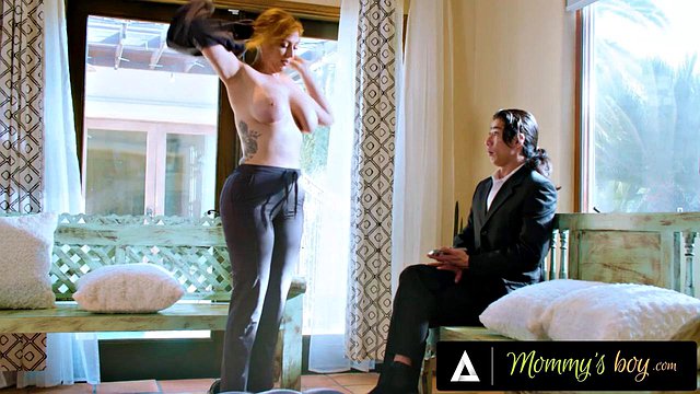 MOMMY'S BOY - Busty MILF Lauren Phillips Gives 18yo Journalist A Wet Nuru Massage For Research Purposes