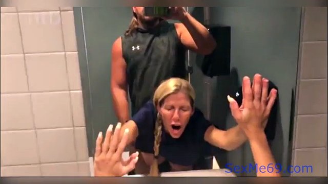 Boss visits sexy nurse in hospital bathroom pov