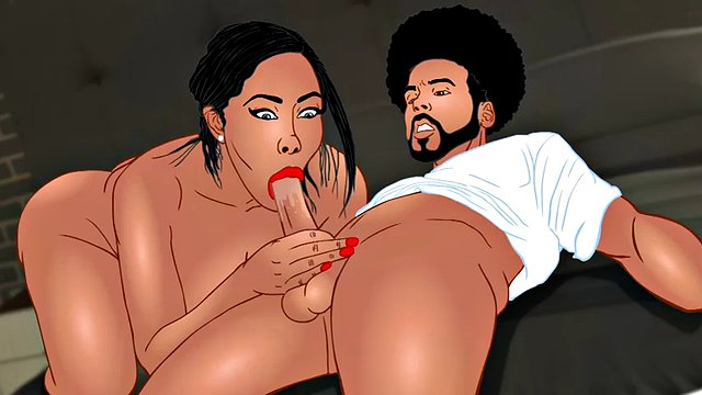 Hentai Moriah bounces her big ass and jiggles her tits on big black cock