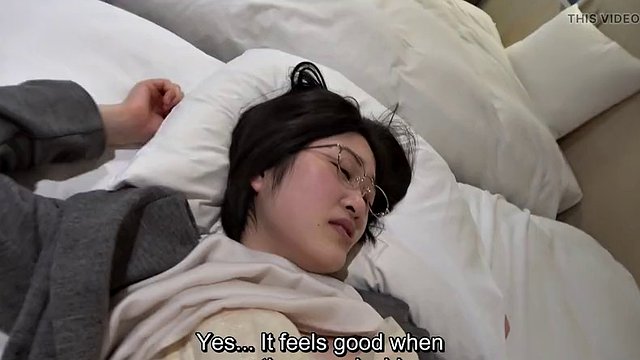 Poindexter – Pale Japanese wife fulfills her husband's hotwife fantasy