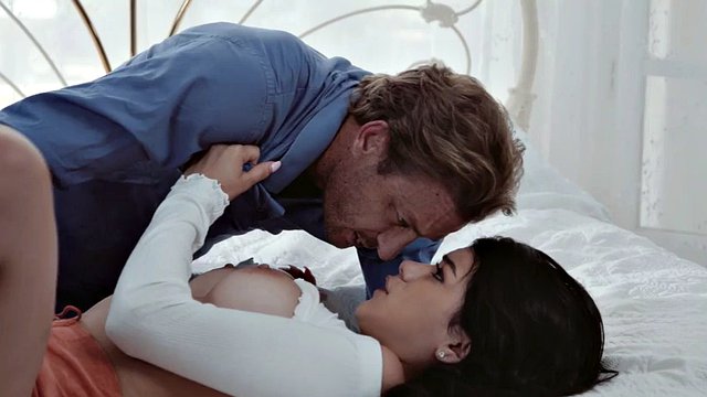 Crazy sex with a seductive brunette