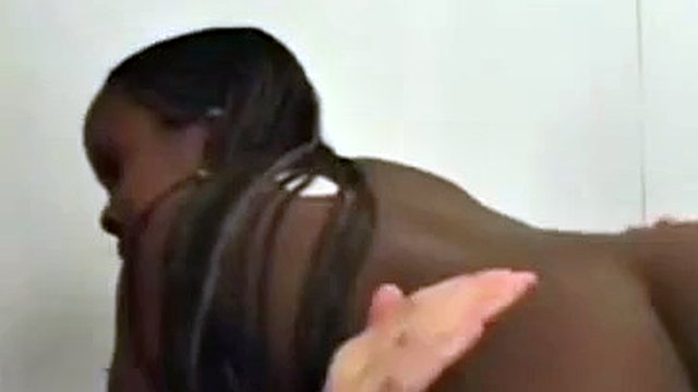 Beautiful Dark Midget Fucks Two Horny White Guys