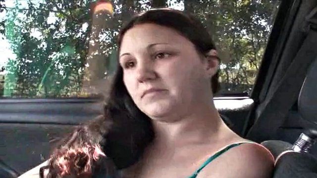 Chubby bitch in the car, mother of the year, sucks dick and shows pussy and tits, Pristepson stories!
