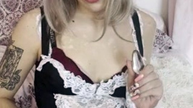Sexy trans nurse masturbation