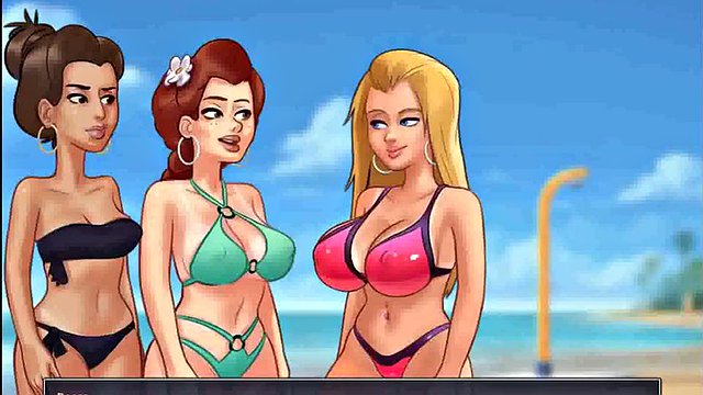 海灘上的大學巨乳競賽 - 夏日傳奇 第 204 集