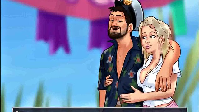 College Big Tits Contest on the Beach - Summertime Saga Ep 204