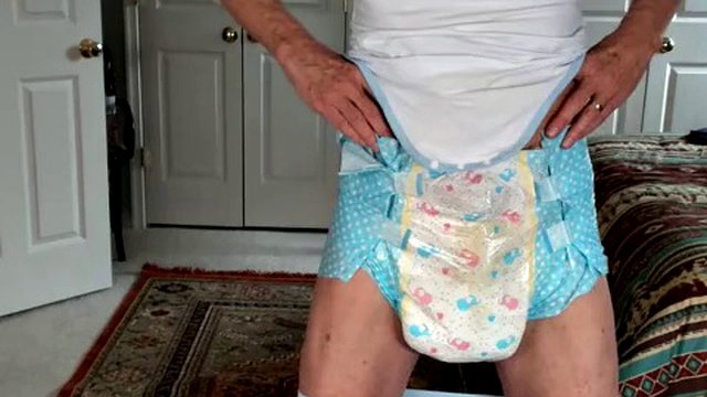 Sailor suit and diaper pee and cum