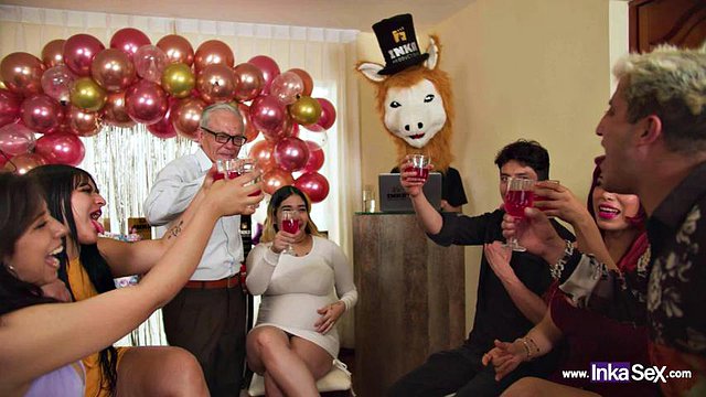 妊娠パーティー - InkaSex によるマカナキー ロイヤルティ: フェラ、宣教師、巨乳ポルノ