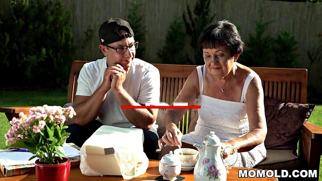 Young Courier Pounds Mature Hettie Mature