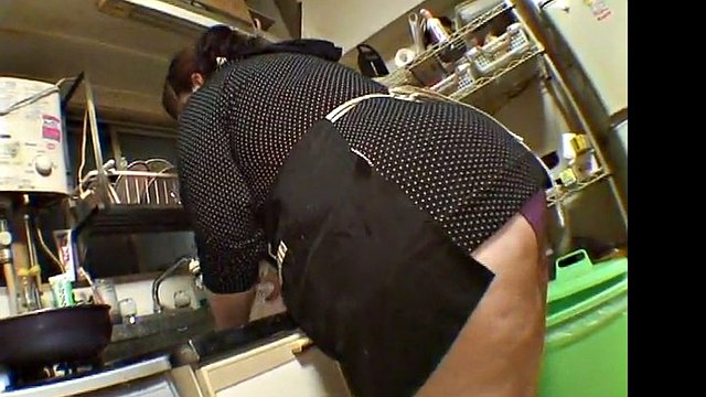 Chubby slut sits her fat ass on a Japanese cutie