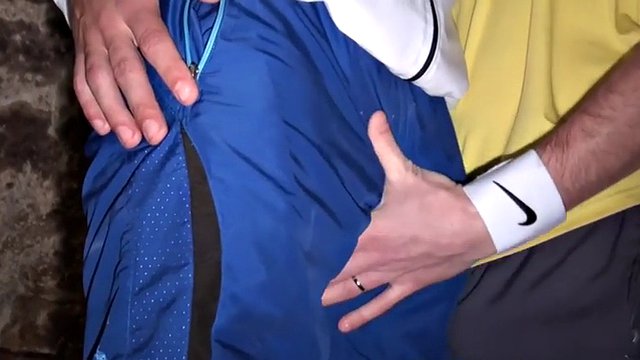 Blowjob stud with glasses and fucked in the basement riding in the ass