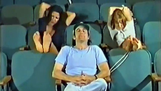 Danny Ashe and Ariele feet bondage at the cinema