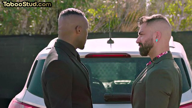 Taboo Black stud licks his stepbrother's white ass and sucks cock