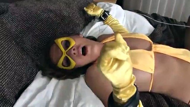 Seductress vs Superheroine ft. Cali Logan & Charlie Laine: Brunette, Fetish & Lesbian Porn