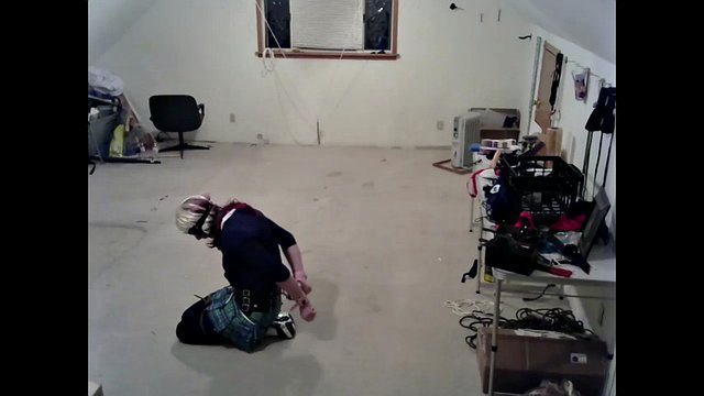 crossdresser in selfbondage