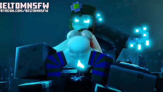 Baise anale dure avec Jenny et Warden Minecraft Animation