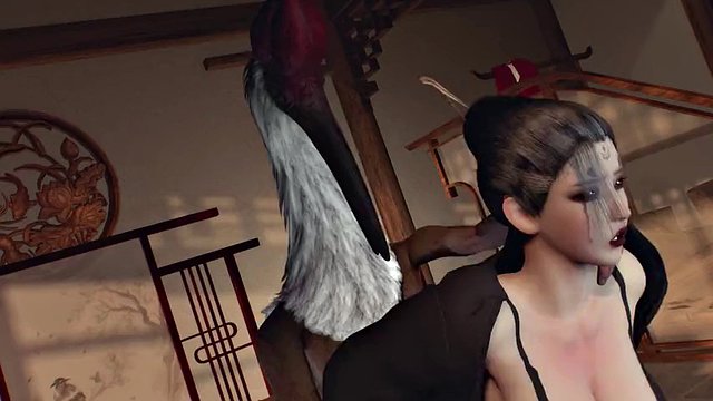 3D super sexy cosplay model cheating with big dick