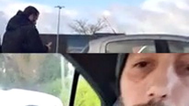 Arab public parking lot flashing