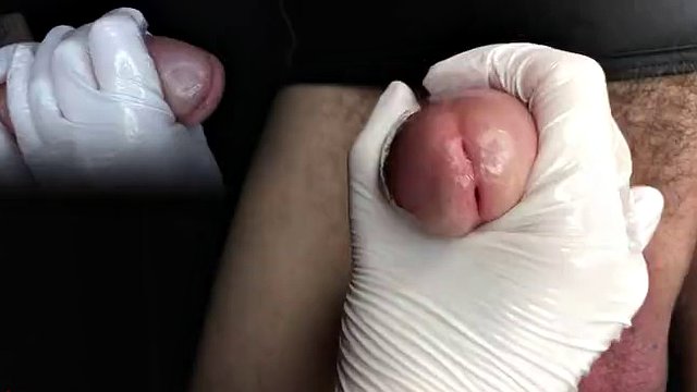 Medical examination of the urethra and collection of a sperm sample. PiP swap - View II