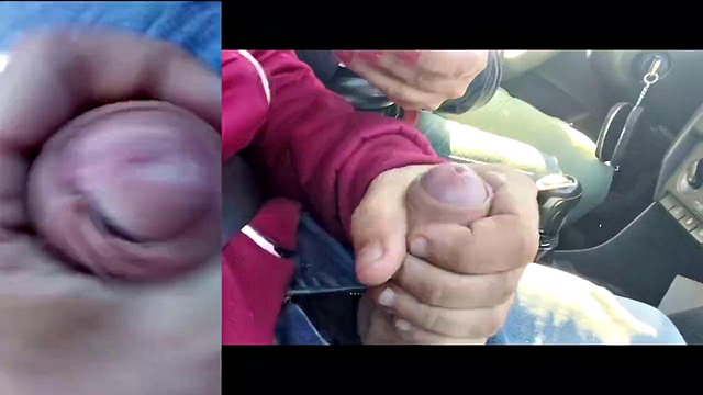 La paja pública de Coupleslowsex captada por la cámara, él la filma para correrse