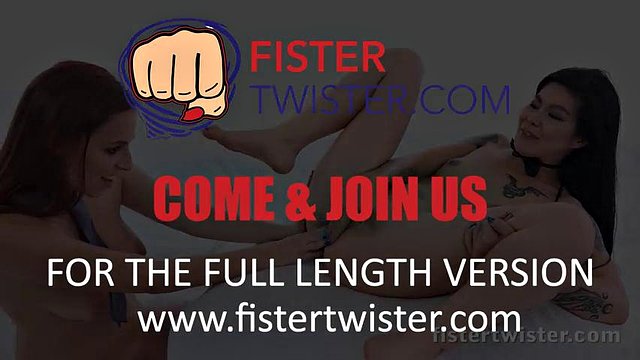 Lesbian Fisting - Asian babe orgasms during fist fuck