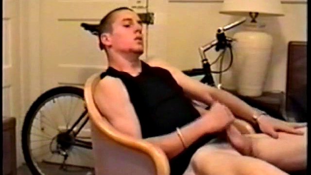 Adam strips down to reveal his toned skater body and leans back for a much needed jerk. He wraps his fist around his limp flesh and with a few punches and ass Adam pushes himself to full hard.
