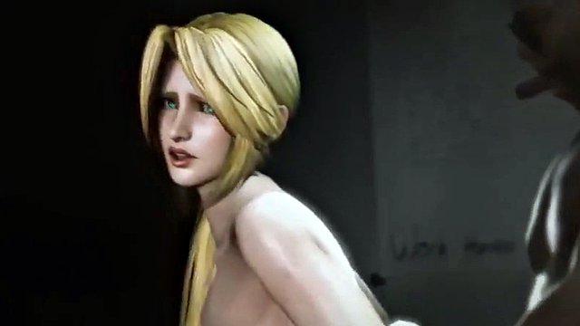 3D-Blondine wird von einem riesigen BBC gut durchgevögelt