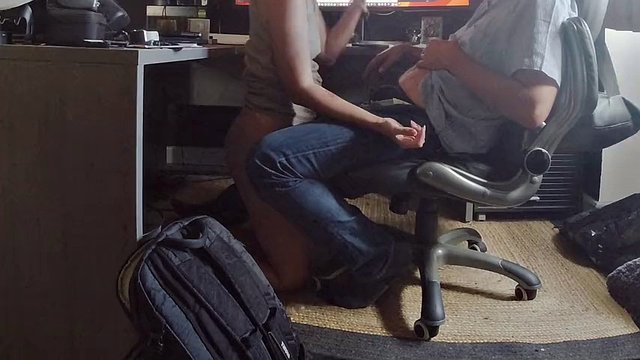 Slutty secretary. I enter his office. I suck him under the table, he cums in my mouth, I swallow eat all and leave