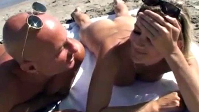 Cuckold takes wife to the beach to fuck: Blowjob, Doggy & Babe Porn